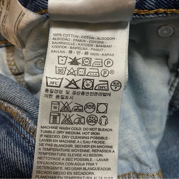 Levi’s 505 Regular Fit Jeans Blue - Picture 14 of 15